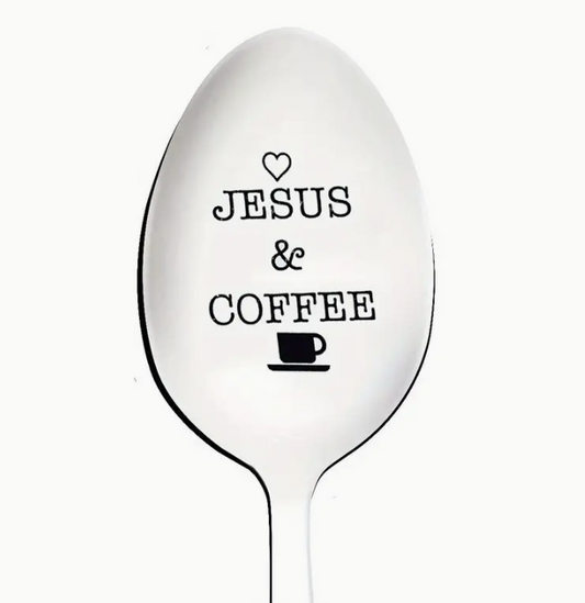 Coffee & Jesus Stainless Steel Spoon